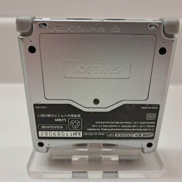 Authentic Nintendo GAMEBOY ADVANCE SP Silver w/box charger AGS-001 from Japan - Picture 6 of 7